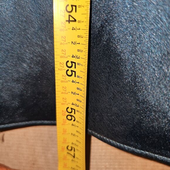 Adrianna Papell Satin One Shoulder Gown Size 4 Rhinestone Embellished Princess - Picture 7 of 10